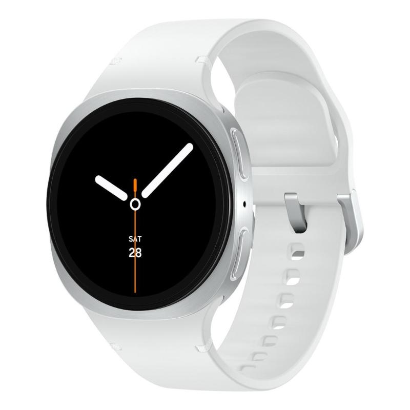 Samsung galaxy watch 8 3,3 cm (1.3\) amoled 40 mm digitale 438 x 438 pixel touch screen 4g argento wi-fi gps (satellitare)