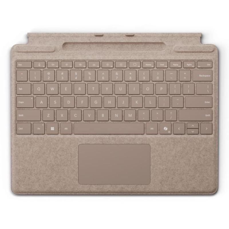 Microsoft surface pro keyboard mit stiftaufbewahrung sand