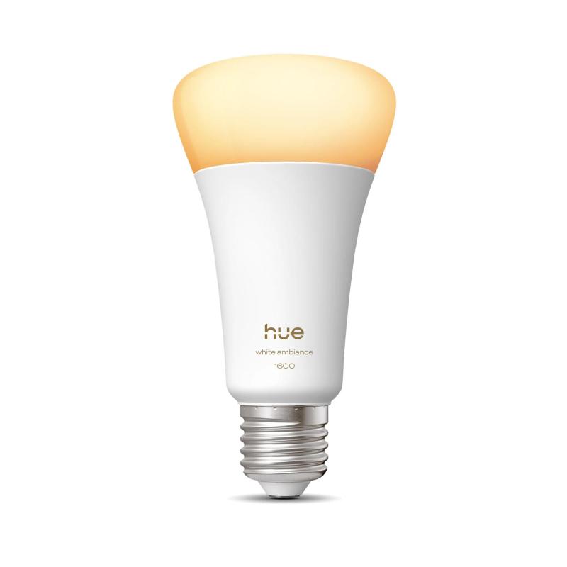 Philips hue white e27 white ambiance einzelpack 1600lm 100w