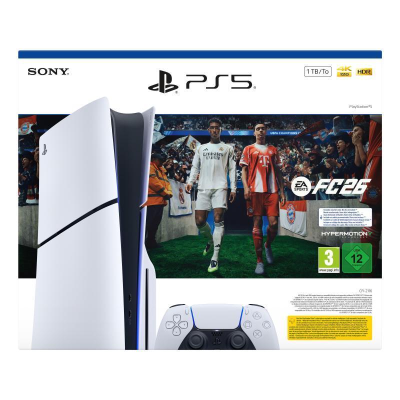 Console playstation 5 ps5 1tb d-chassis disc edition bundle ea sport fc 26