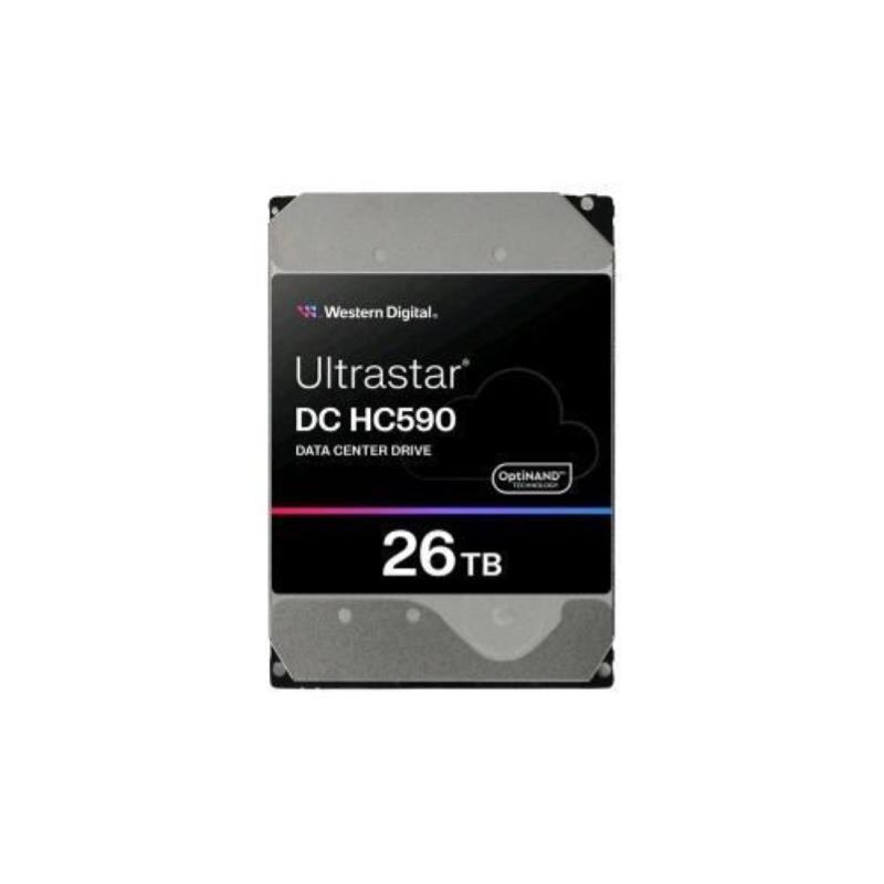 Western digital ultrastar dc hc590 hdd 26tb interno 3.5 crittografato tcg encryption sata 6gb/s buffer 512mb 7.200rpm