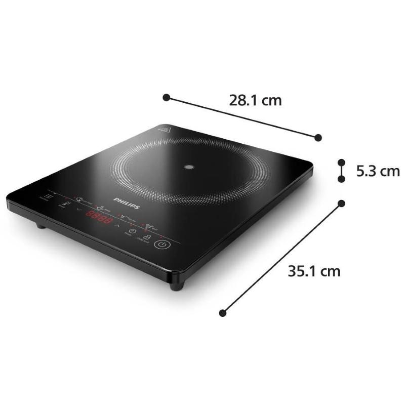 Philips ped philips piastra induzione haloplate hd5830/90 4 preset 2000w 8 livelli