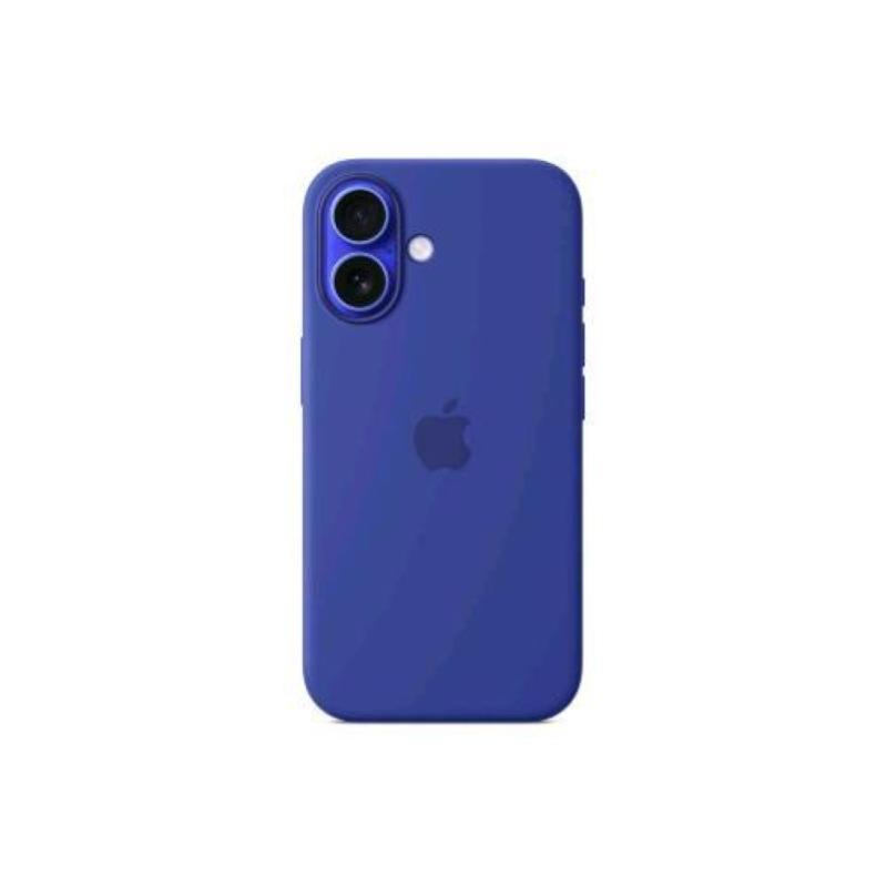 Apple iphone 16 silicone case cover magsafe in silicone ultramarine