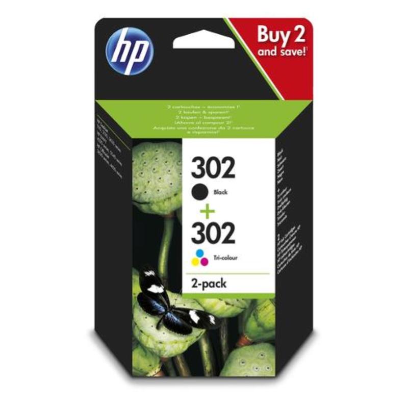 Hp cartuccia 302 inkjet multicolore nero+colore standard