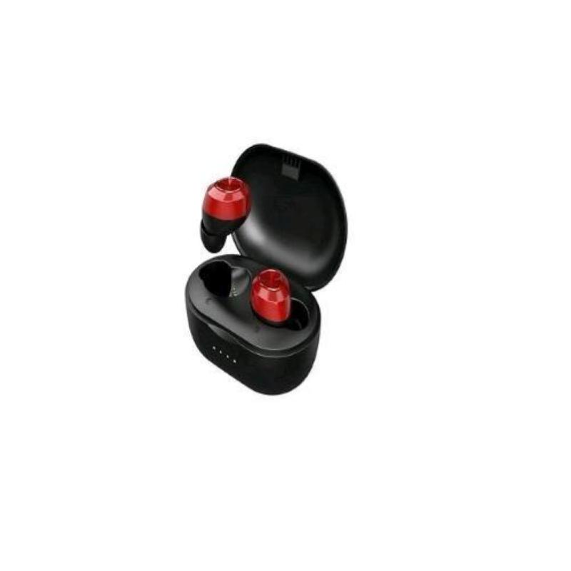 Lenovo ht10 auricolari bluetooth con custodia di ricarica wireless nero rosso