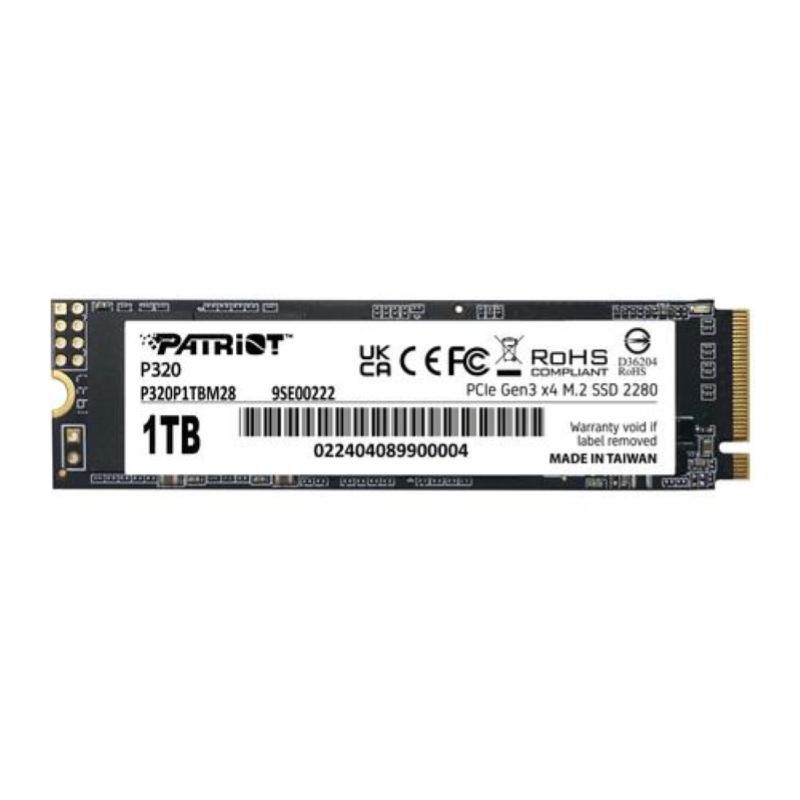 Patriot ssd p320 1tb m.2280 pci-e r/w 3000/2200mb/s