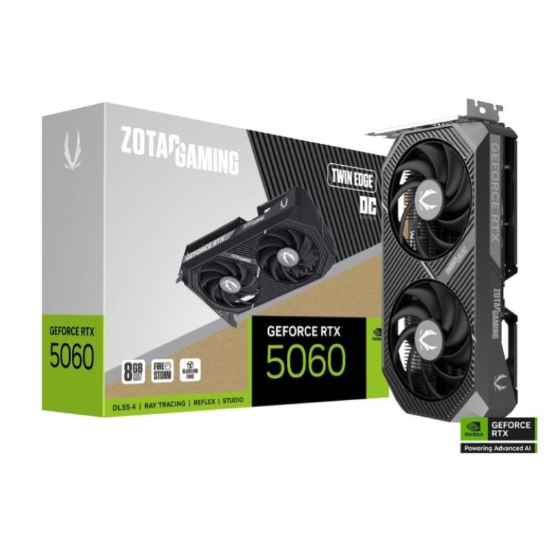 Scheda video geforce gaming rtx 5060 8 gb twin edge oc gddr7 (zt-b50600h-10m)