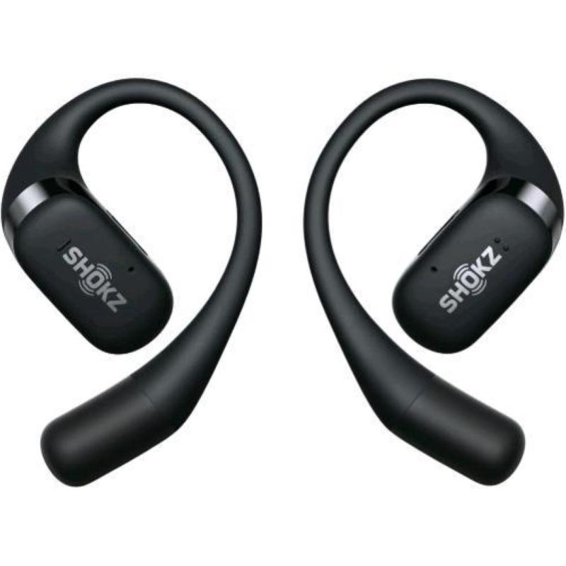 Shokz openfit cuffie auricolari wireless bluetooth 5.2 a clip per sportivi shiamate e musica nero