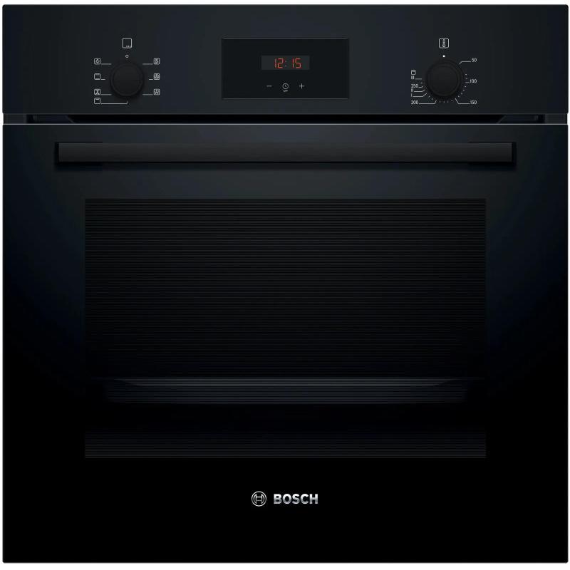 Bosch forno incasso statico ventilato 60cm nero hbf133ba1
