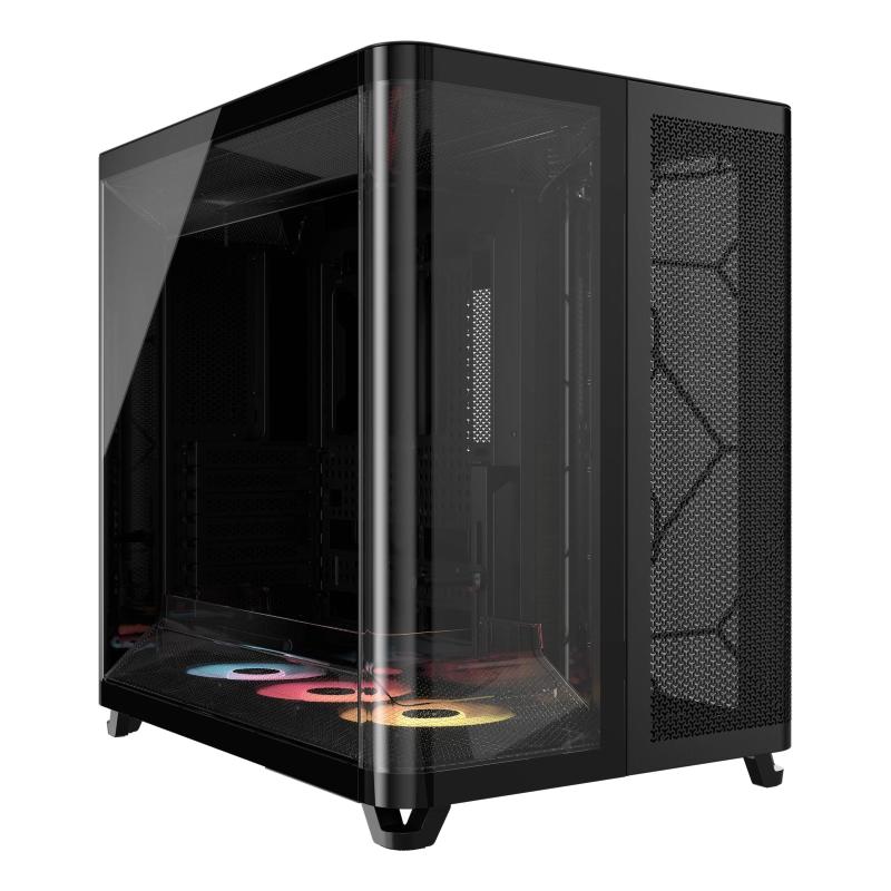 Corsair air 5400 rs-r argb case midi tower vetro temperato no-power mini-itx/matx/atx/e-atx