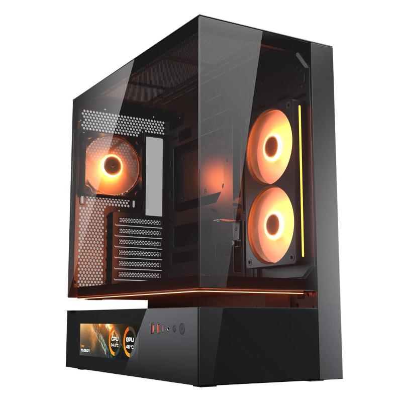 Cougar Nero Cfv235 Vision (Atx, Matx, Mini-Itx), Case Pc, - Immagine 5
