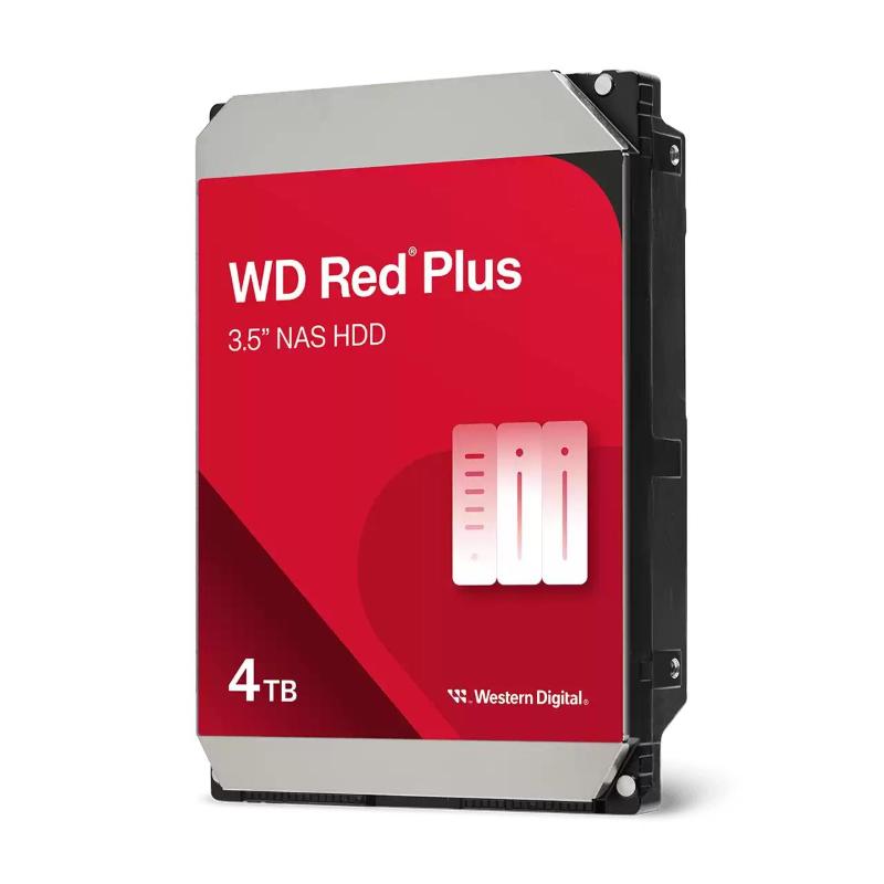 Hard disk sata3 3.5 x nas 4000gb(4tb) wd40efzz wd red plus 256mb cache 5400rpm