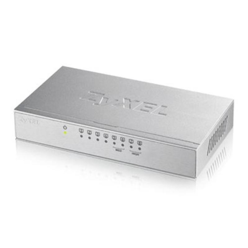 Zyxel switch managed 8 porte gigabit (8 porte poe, fino a 60w), chassis metallo, desktop