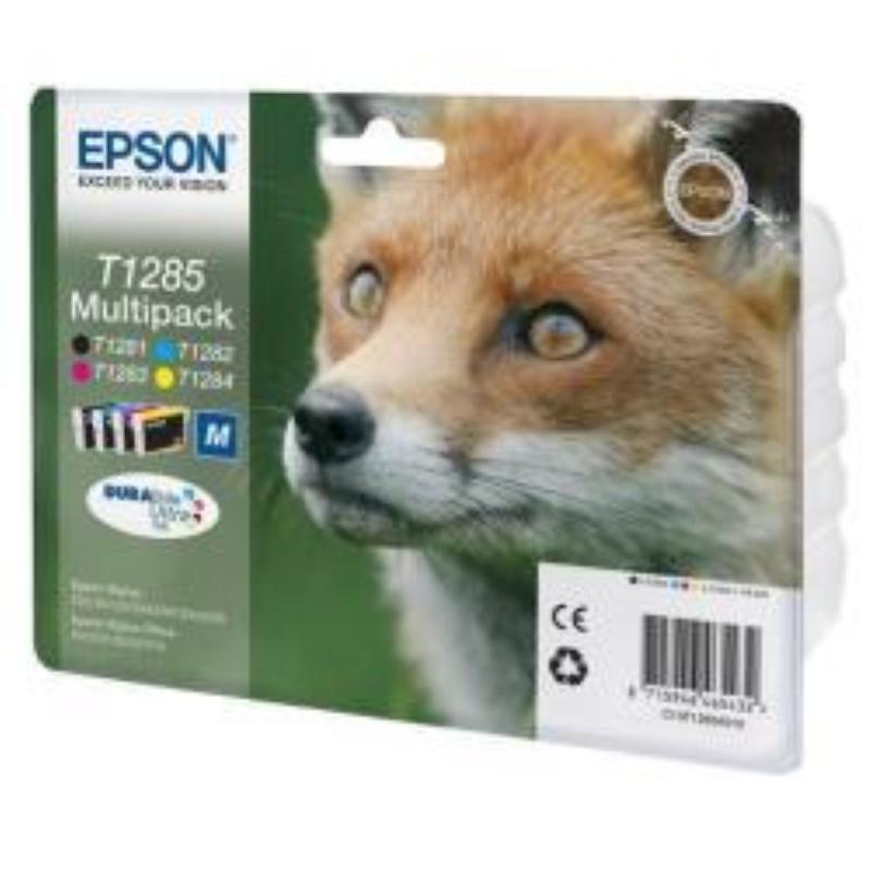 Epson cart ink multipack t128 (nero, ciano, magenta, giallo), serie m volpe