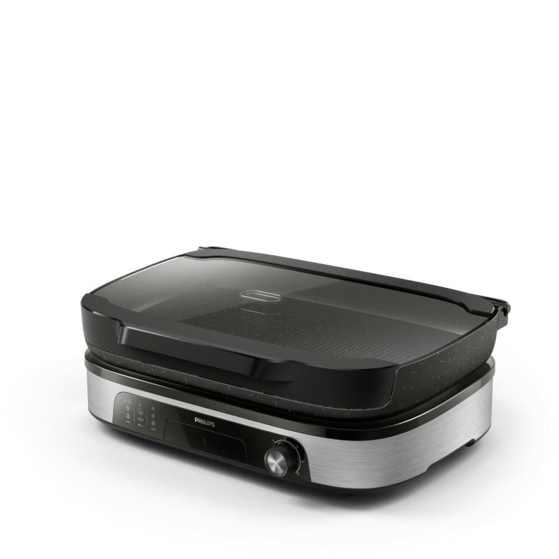 Philips ped philips grill da tavolo con affumic azione e infusore elettrico