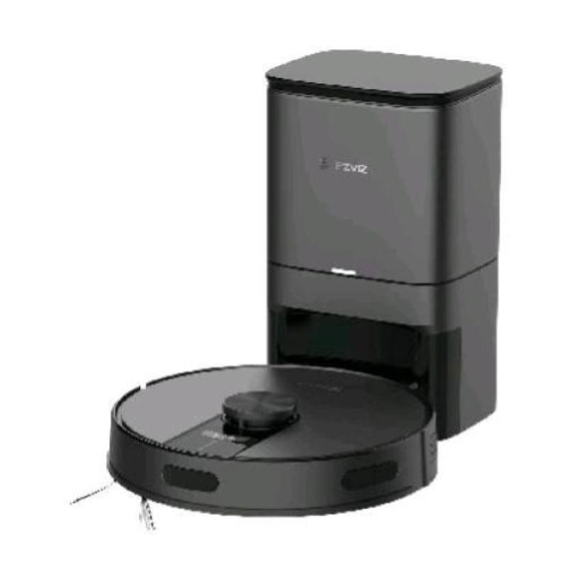 Ezviz re4 plus robot aspirapolvere lavapavimenti 4000pa con svuotamento automatico navigazione lidar e anticaduta wifi nero