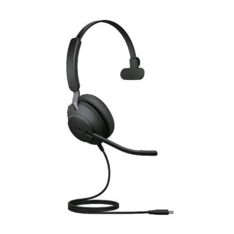 Jabra evolve2 40 cuffia monoaurale con microfono ms cavo usb tipo c nero