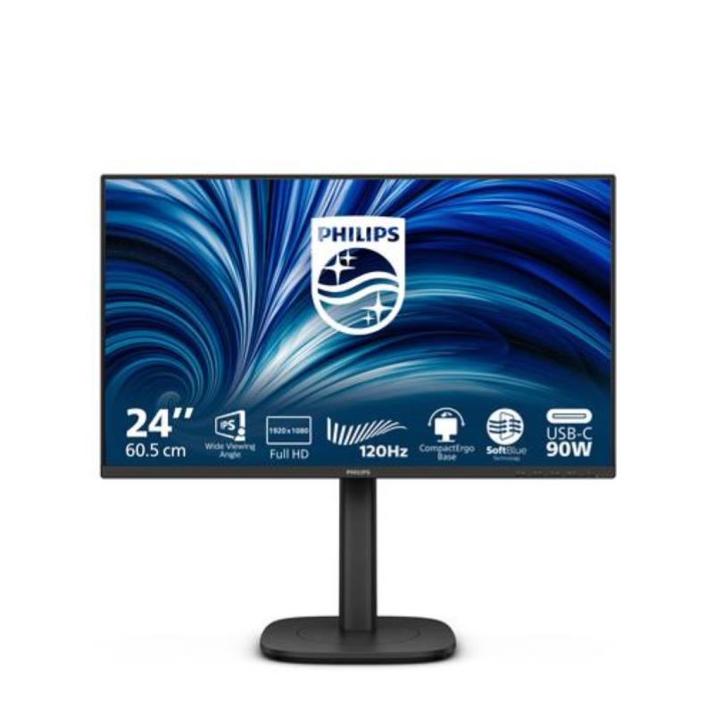 Philips monitor 23,8 led ips fhd 16:9 4ms 300 cdm, pivot, usb-c dock, dp/hdmi