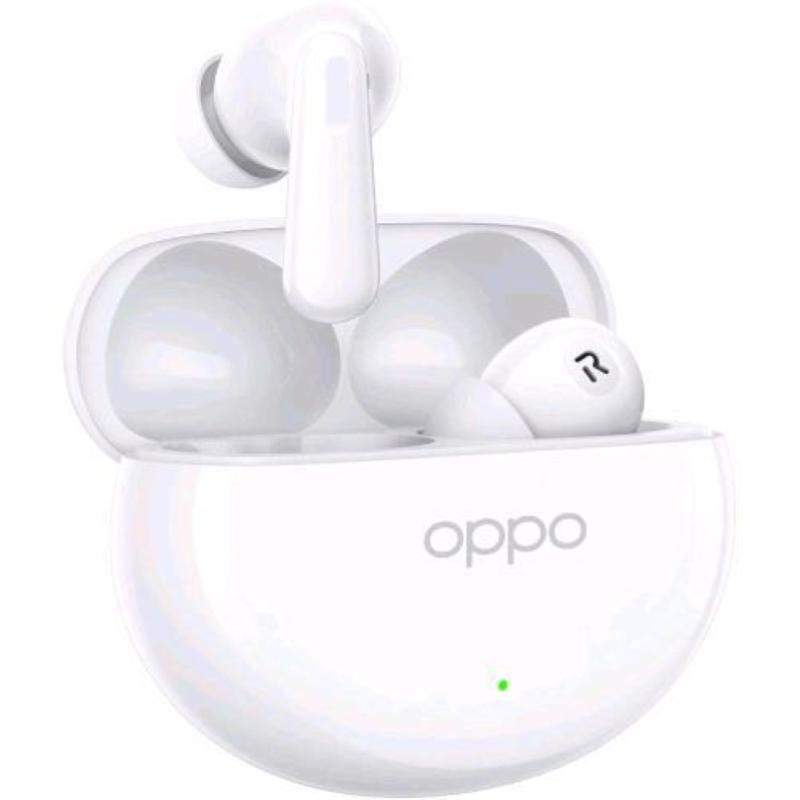 Oppo enco air4 auricolari true wireless, 44h di autonomia, driver in titanio, bluetooth 5.4, controlli touch, cancellazione del rumore ai, android e ios, ip55 silky white