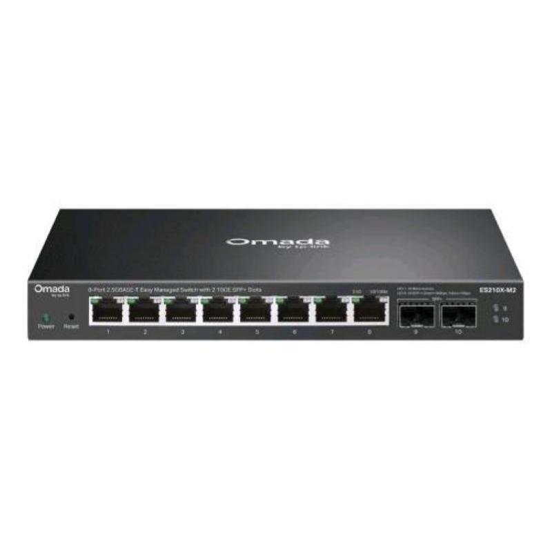 Switch 8p gigabit 2.5gbase-t tp-link es210x-m2 easy managed-8p rj45 2.5g- 2slot sfp+ 10g