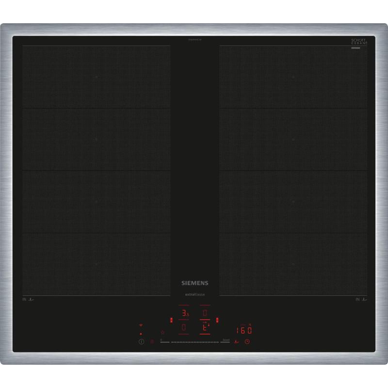 Siemens iq700 ex645hxc1e piano cottura nero da incasso 60 cm piano cottura a induzione 4 fornello(i)