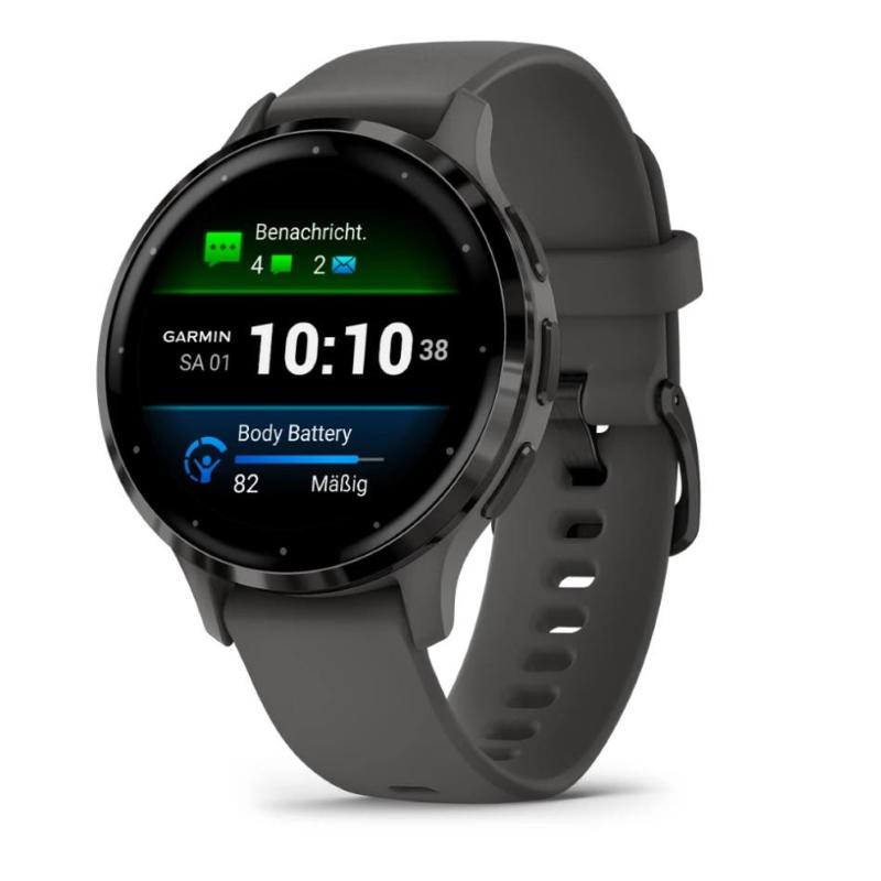 Garmin venu 3s 3,05 cm (1.2\) amoled digitale 390 x 390 pixel touch screen grigio wi-fi gps (satellitare)