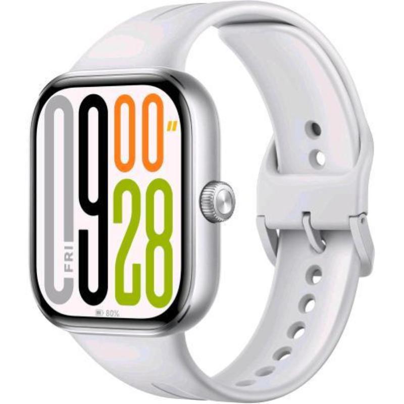 Xiaomi redmi watch 5 smartwatch con display amoled 2.07 chiamate bluetooth autonomia 24 giorni resistenza acqua 5 atm monitoraggio frequenza cardiaca e spo2 sistema gnss integrato silver gray
