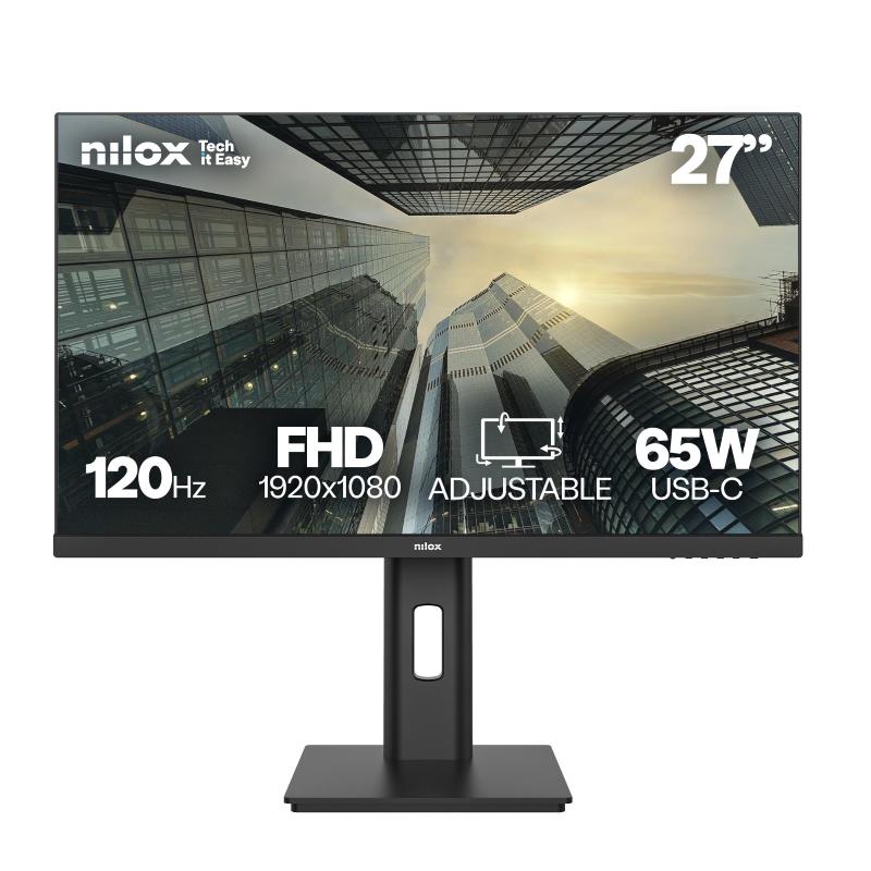 Nilox NXM27REG12065 Monitor PC 27" Full HD IPS 120 Hz (Nero)