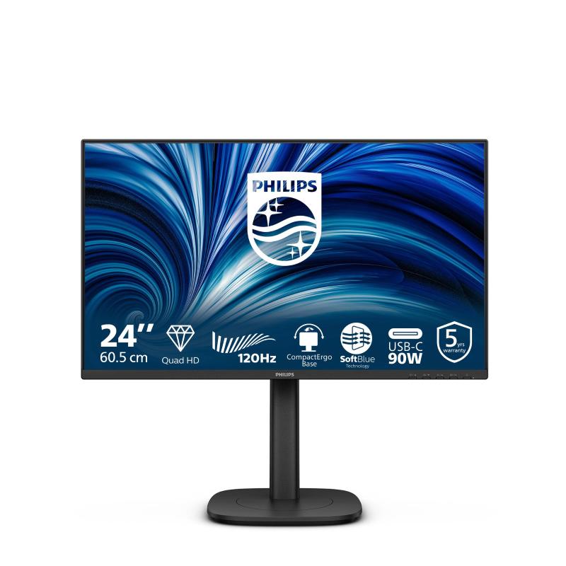 Philips 24B2U3601 Monitor PC 23,8" Quad HD IPS 120 Hz (Nero)