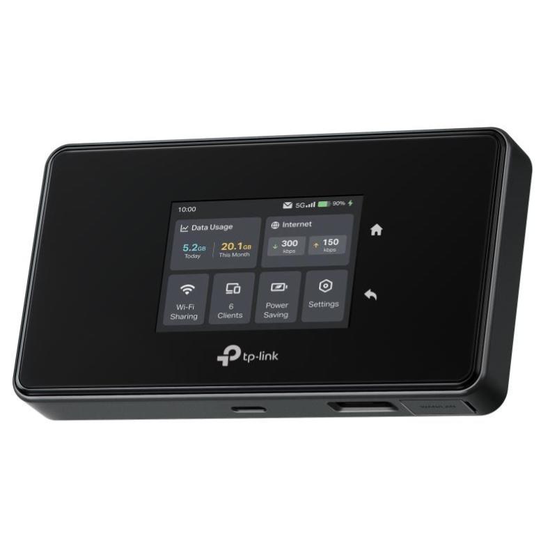 Router portatile dual band wireless 5g tp-link m8550 batteria ricaricabile da 4700 mah-display tft 2.4-slot sd da 2tb