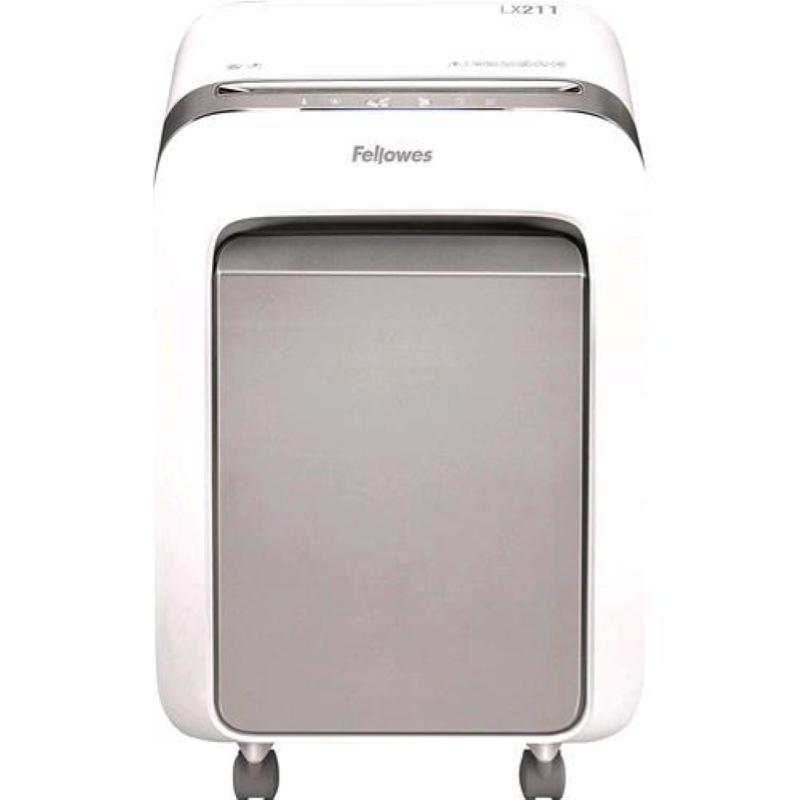 Fellowes lx211 intellibar distruggidocumenti a microframmento cestino 23lt capacita` 15 fogli bianco