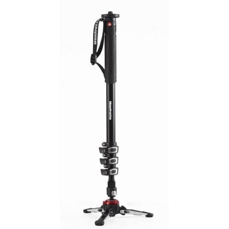 Manfrotto mvmxproa4 monopiede per fotocamera 1/4, 3/8\ alluminio nero