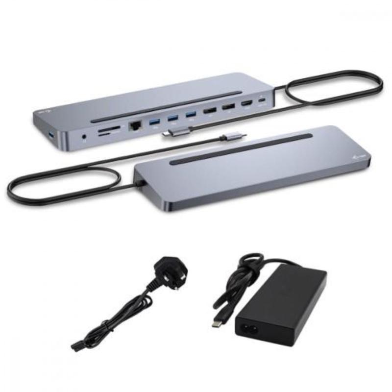 i-tec USB-C Metal Ergonomic 3x 4K Display Docking Station with Power Delivery - Immagine 12