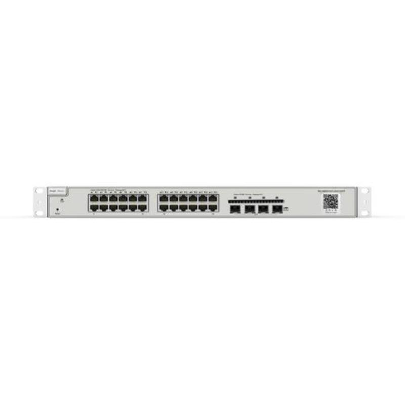 Reyee cloud switch managed gigabit poe l3 24 x ge poe+ 4 x sfp power budget 370w