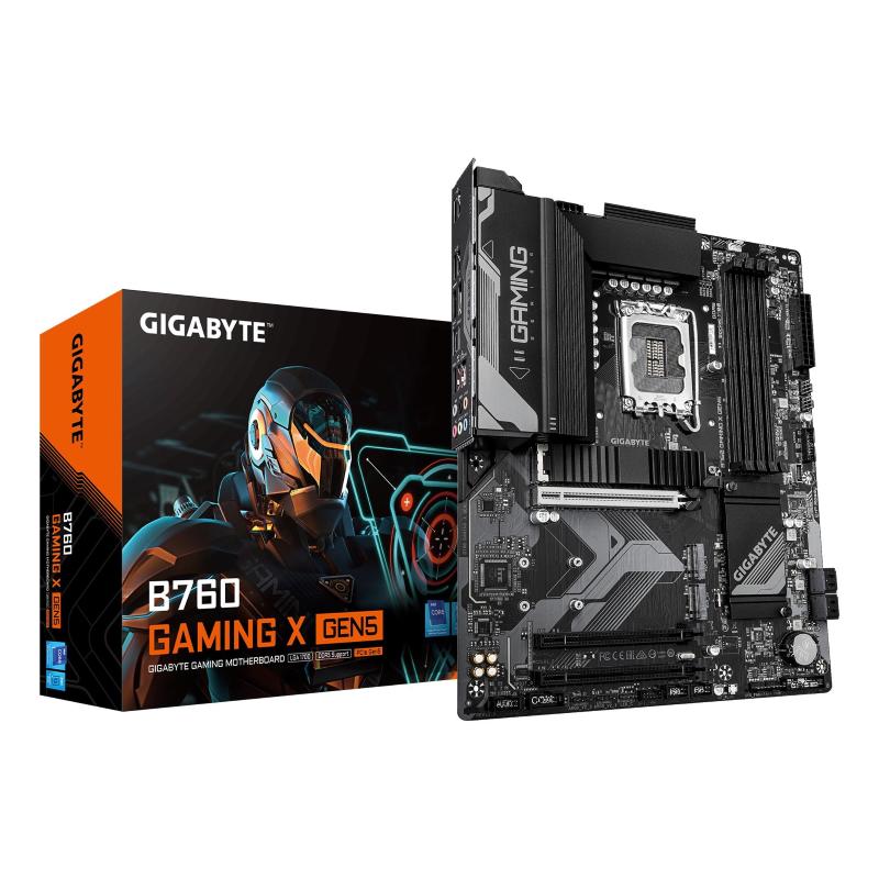 Gigabyte b760 gaming x gen5 scheda madre - supporta processori intel core di 14a generazione, vrm a 8+1+1 fasi, fino a 5600 mhz