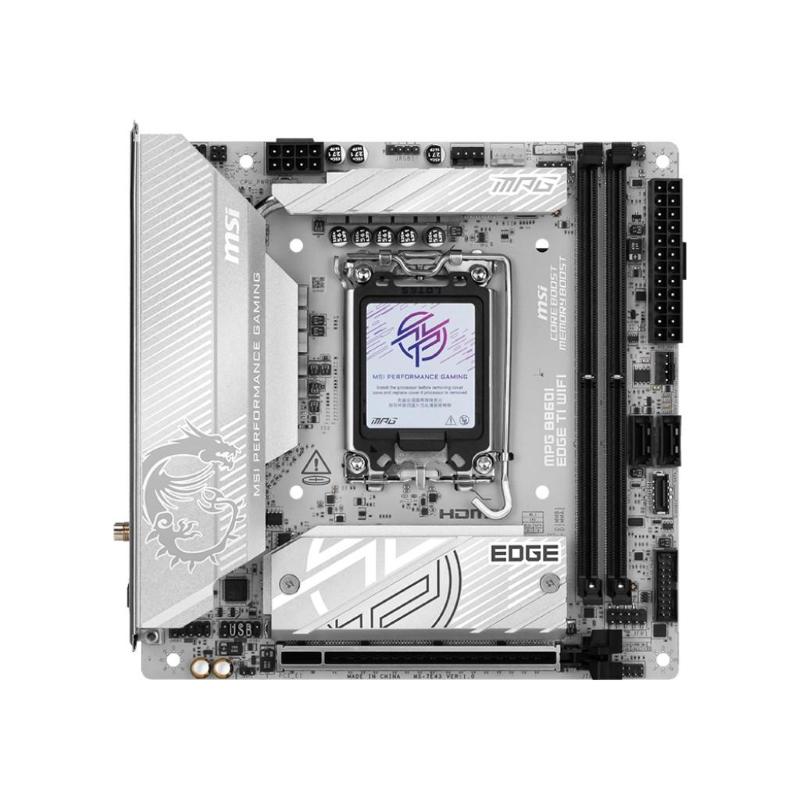 Msi mpg b860i edge ti wifi scheda madre intel b860 lga 1851 (socket v1) mini itx