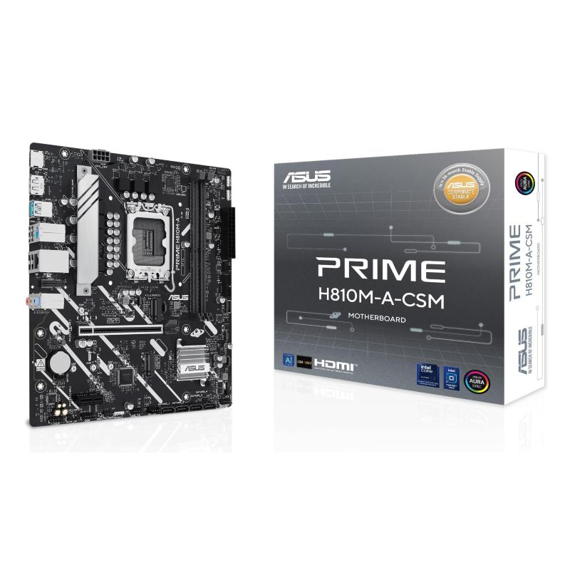 Asus prime h810m-a-csm intel h810 lga 1851 (socket v1) micro atx