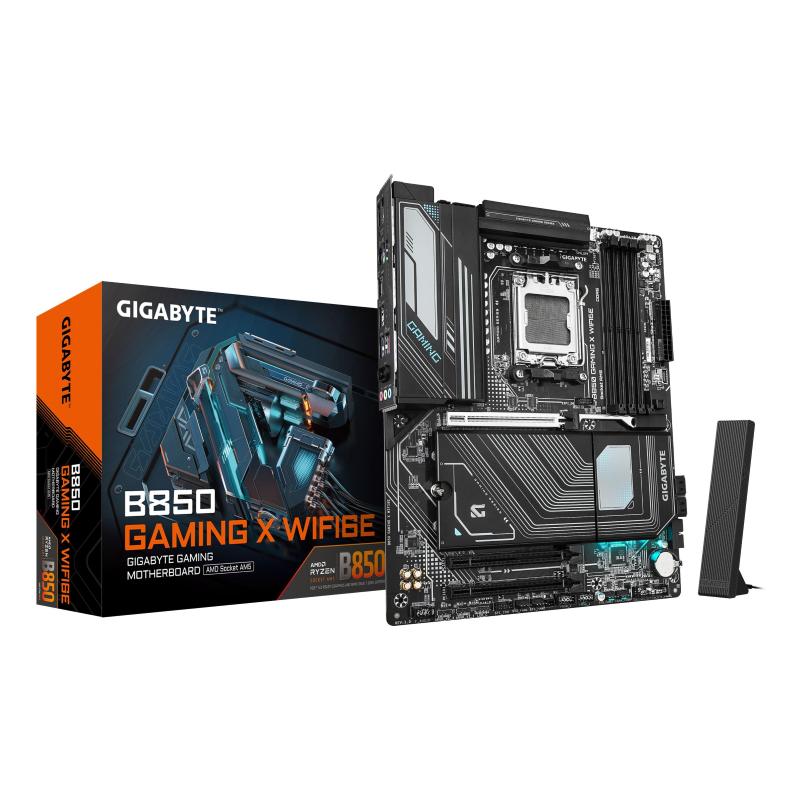 Gigabyte b850 gaming x wifi6e scheda madre - cpu amd ryzen serie 9000, vrm digitale 12+2+2 fasi, fino a 8200mhz ddr5 (oc),