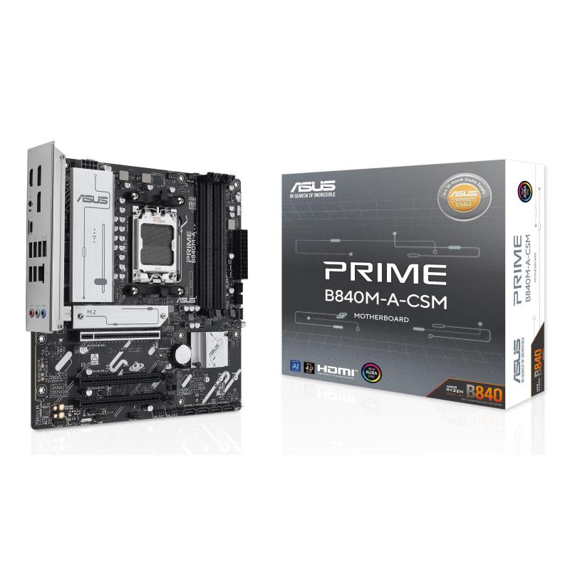 Asus prime b840m-a-csm amd b840 socket am5 micro atx