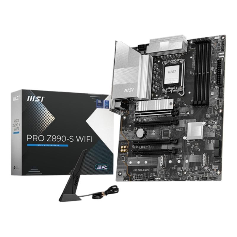 Msi pro z890-s wifi scheda madre intel z890 lga 1851 (socket v1) atx