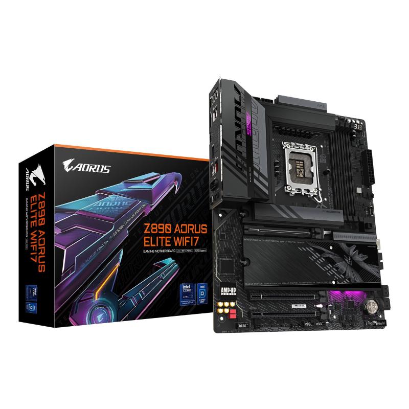 Gigabyte z890 aorus elite wifi7 scheda madre - supporta cpu intel core ultra (serie 2), vrm a 16+1+2 fasi, fino a 8800mhz ddr5