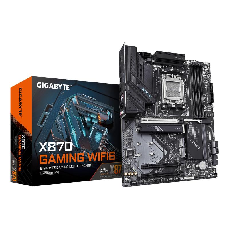 Gigabyte x870 gaming wifi6 scheda madre - supporta cpu amd ryzen 9000, 8+2+2 fasi vrm, fino a 8000mhz ddr5 (oc), 1xpcie 5.0 +