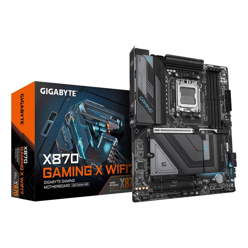 Gigabyte x870 gaming x wifi7 scheda madre - supporta cpu amd ryzen 9000, 16+2+2 fasi vrm, fino a 8000mhz ddr5 (oc), 1xpcie 5.0