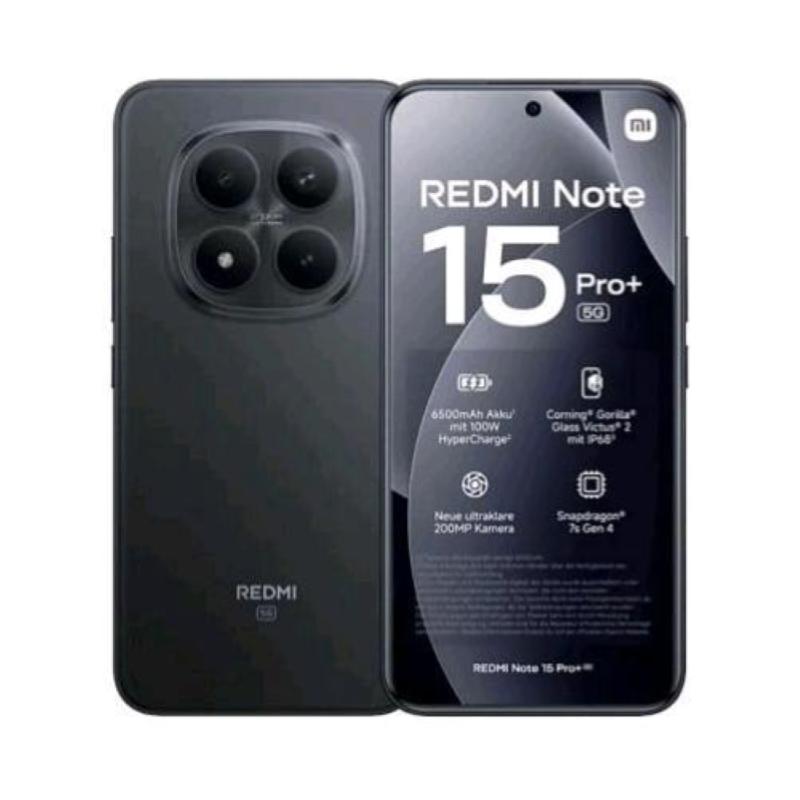 Xiaomi Nero Redmi Note 15 Pro+ (256 Gb, 6.83", Doppia Sim, 5G), Smartphone, - Immagine 2