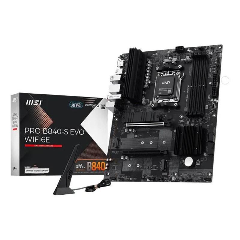Msi pro b840-s evo wifi6e amd b840 socket am5 atx
