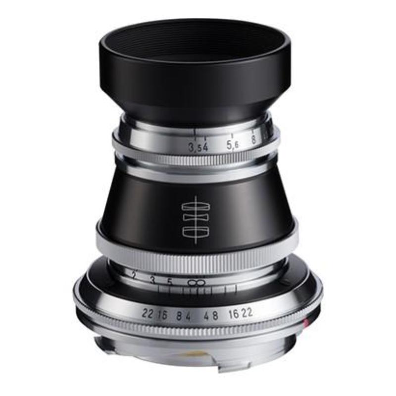 Voigtländer vm 50 mm f3.5 heliar nero, argento