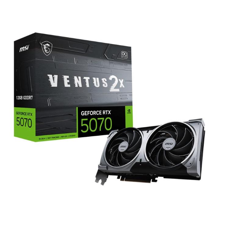 Msi geforce rtx 5070 12g ventus 2x oc nvidia 12 gb gddr7