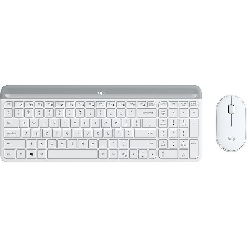 Logitech mk470 tastiera mouse incluso rf wireless qwertz tedesco bianco