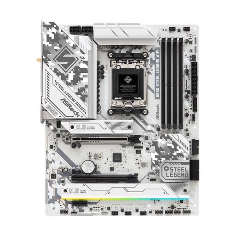 Asrock b650 steel legend wifi amd b650 presa di corrente am5 atx