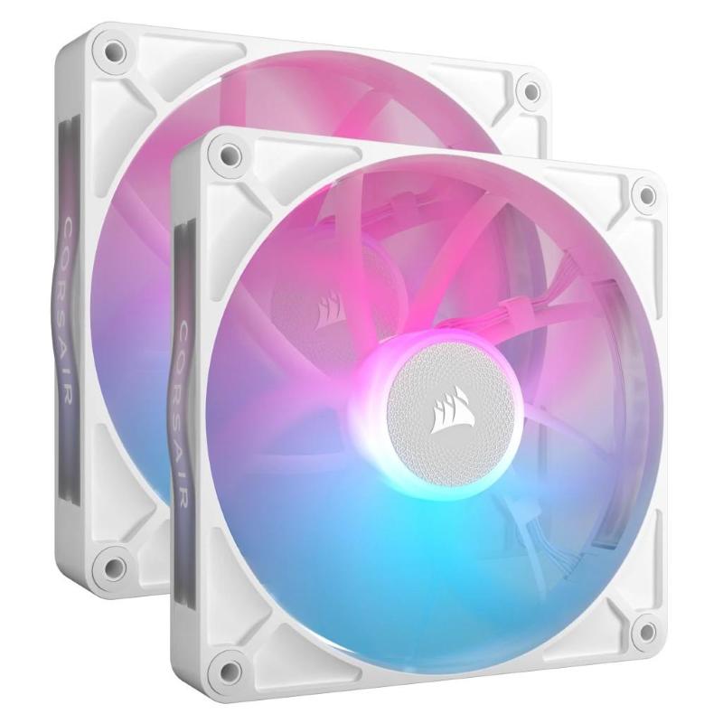 Corsair icue link rx140 rgb case per computer ventilatore 14 cm bianco 2 pz